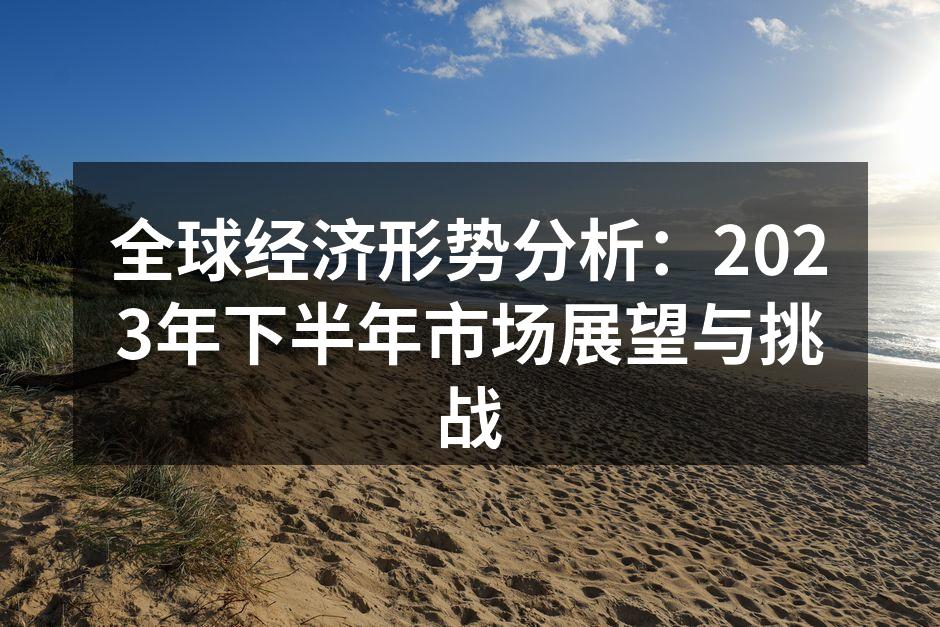全球经济形势分析：2023年下半年市场展望与挑战